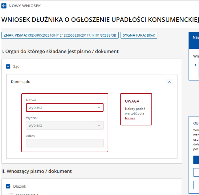 Wniosek o upadłość konsumencką - Kraków